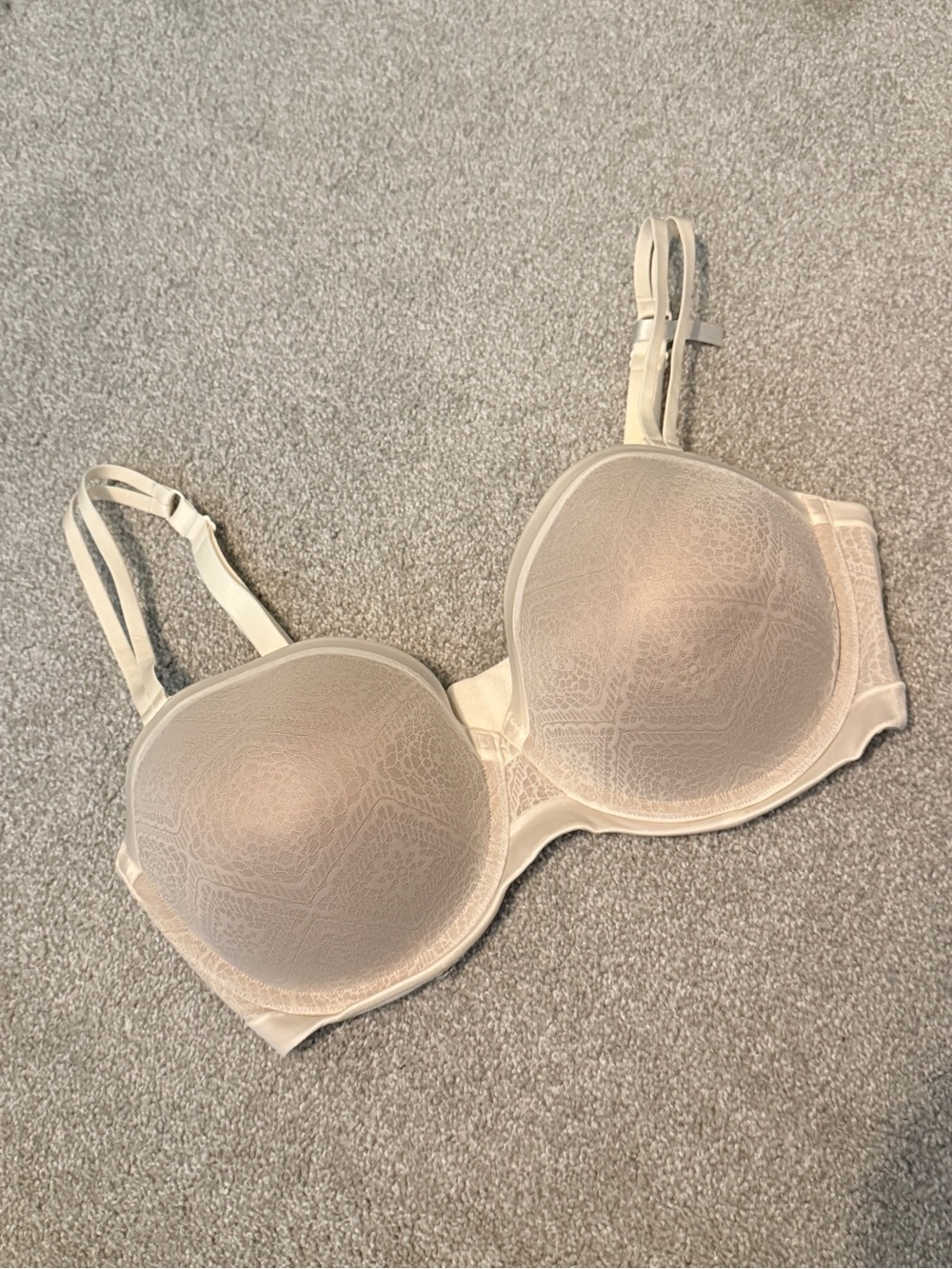 Ambrielle Multiway Strapless Bra Lace Underwire Padded Cream Ivory 40DDD